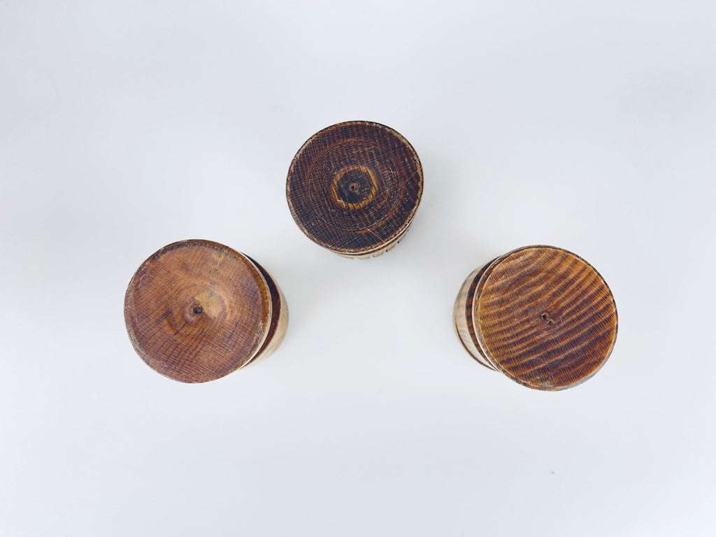Product image for 'vintage 1970s wood desk organizer set pencil paperclip letter holders' (view 6c9f4a)