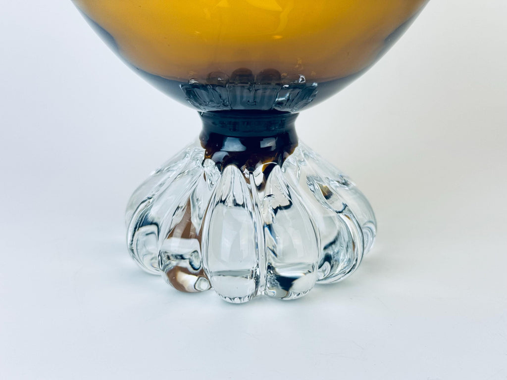 Product image for 'vintage asada bo bergstrom cocktail glass barware set pitcher glasses made in sweden barware gift blown swedish art glass' (view ddaeed)