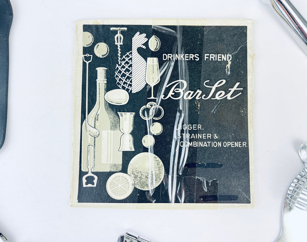 Product image for 'vintage barware utensil set set of five 5 made in japan jigger strainer combination opener' (view 281e6e)