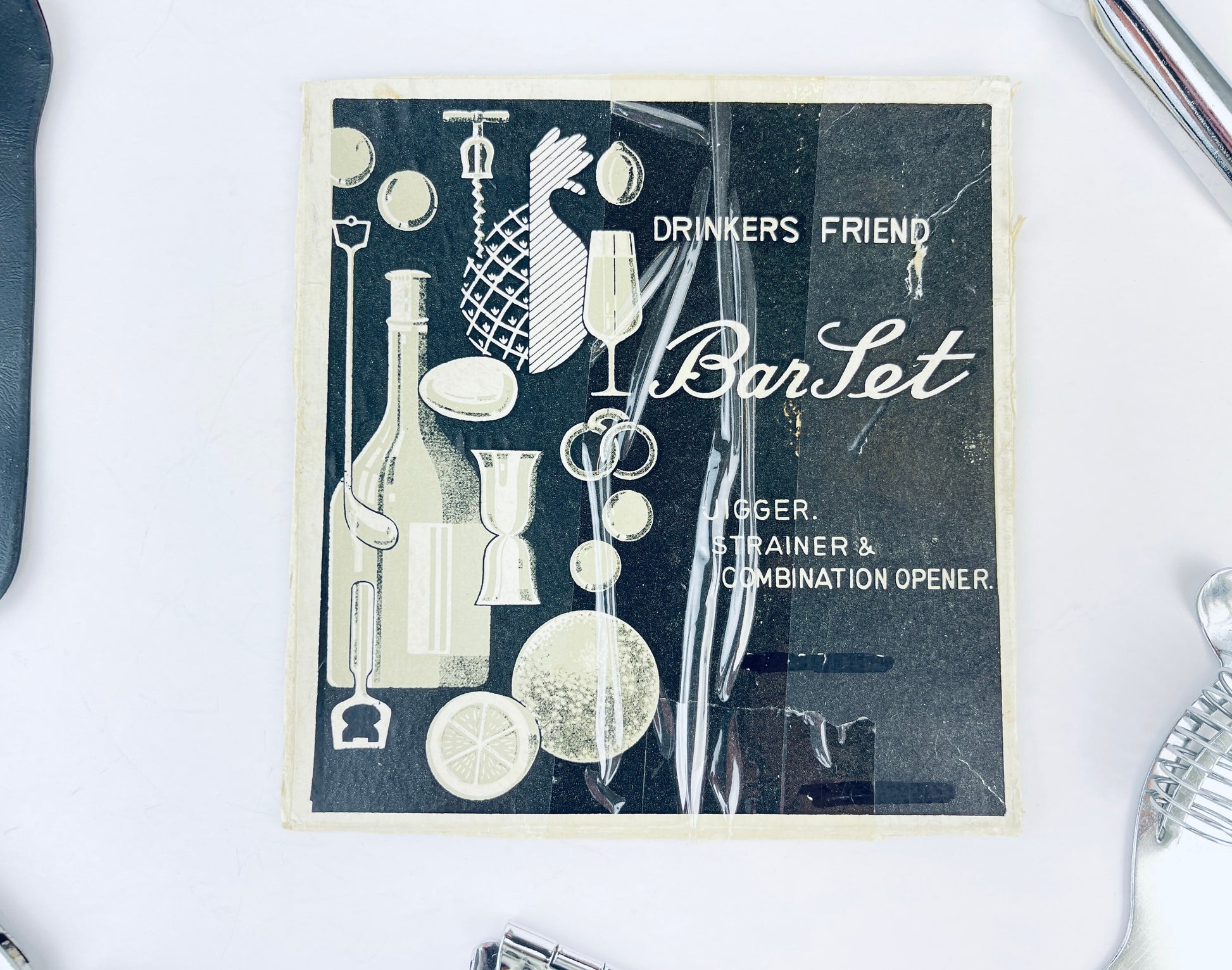 Product image for 'vintage barware utensil set set of five 5 made in japan jigger strainer combination opener' (view 281e6e)
