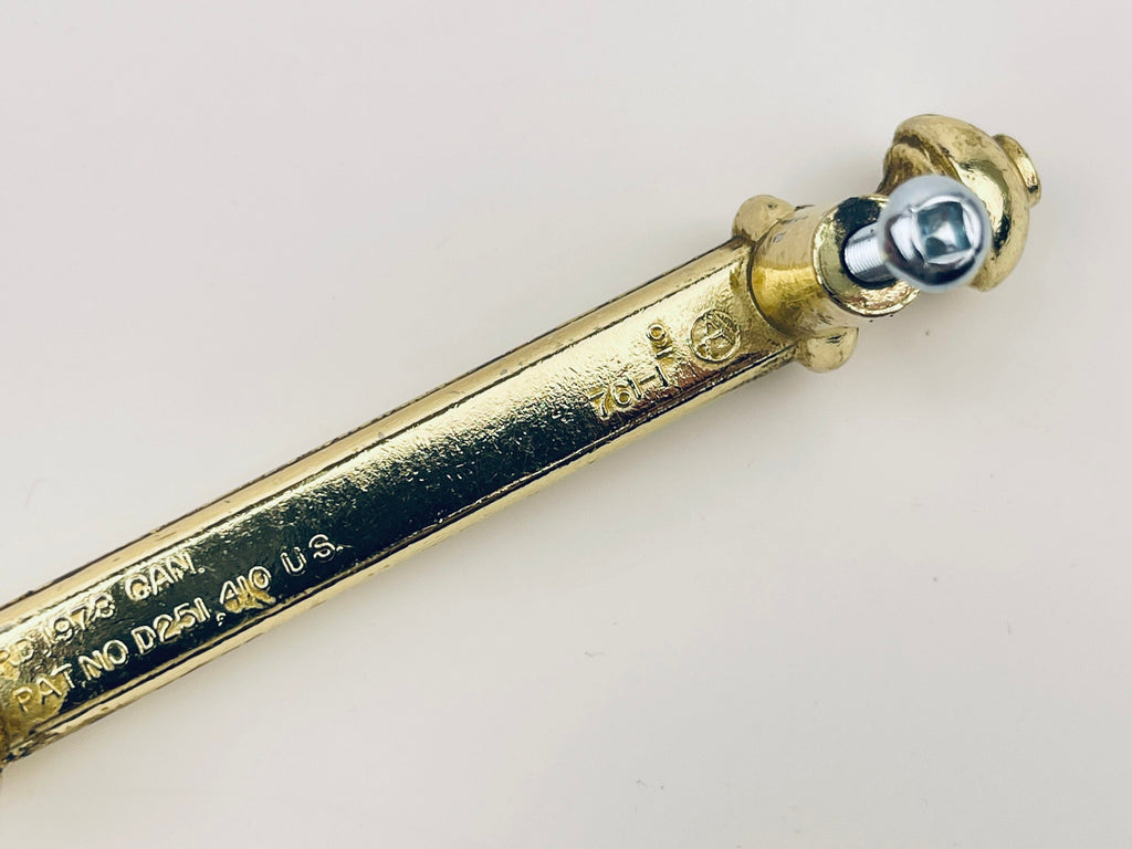 Product image for 'vintage solid brass drawer pull hardware attractive aged brass patina' (view 8853f9)