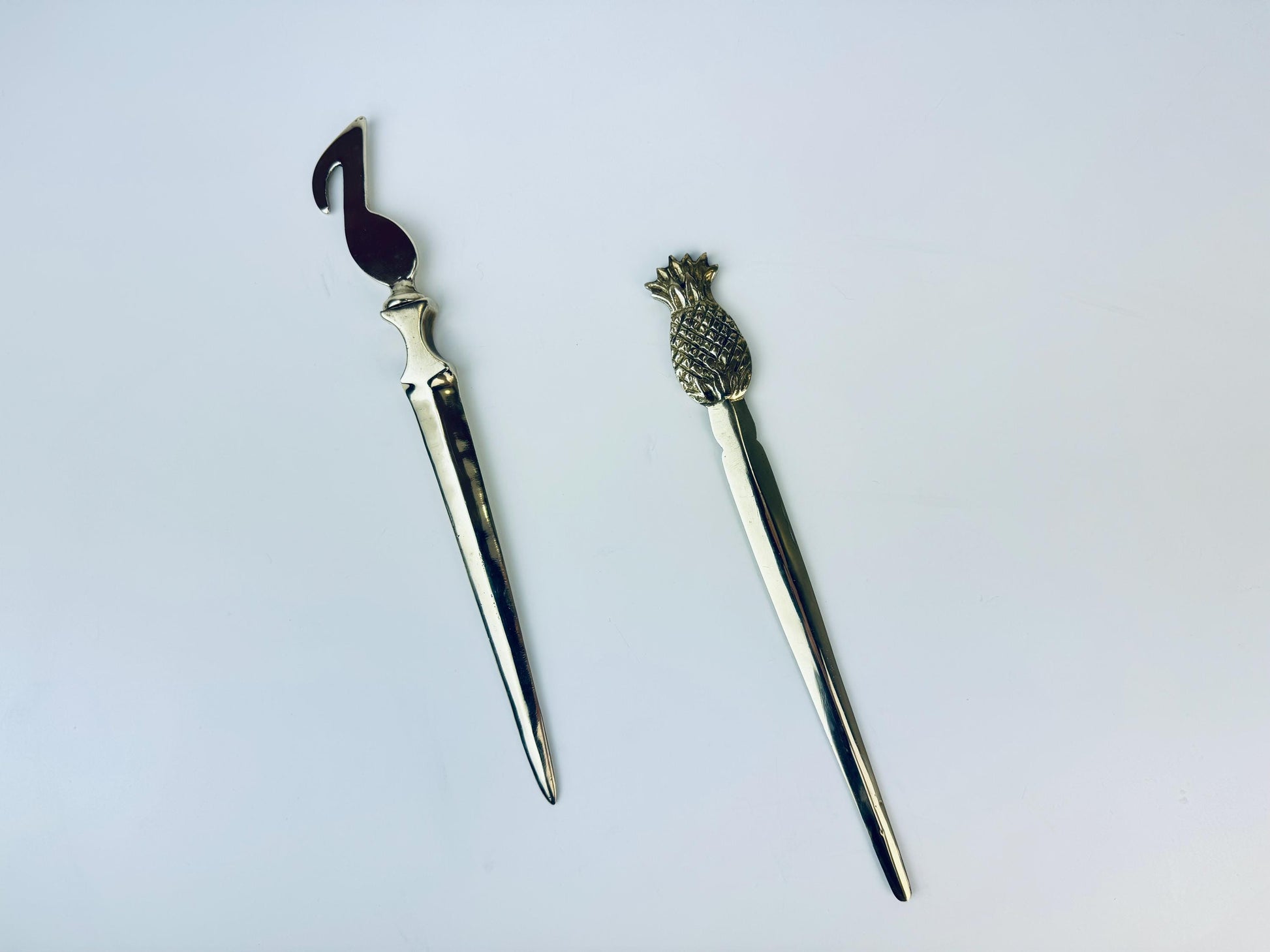 Product image for 'vintage solid brass pineapple music note letter opener sold separately' (view dd749c)