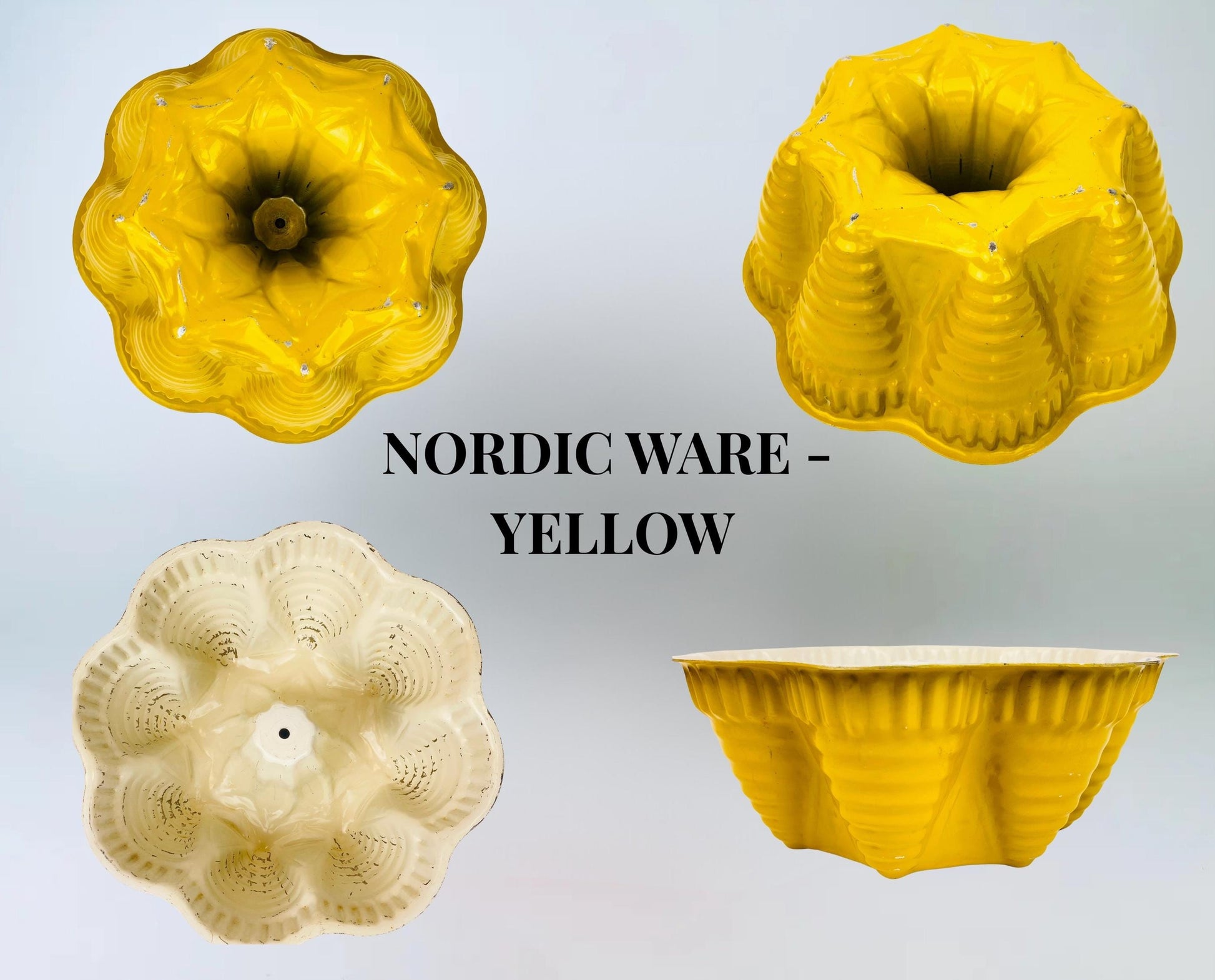 Product image for 'vintage orange yellow bundt pans nordic ware aluminium classics' (view 8e10db)