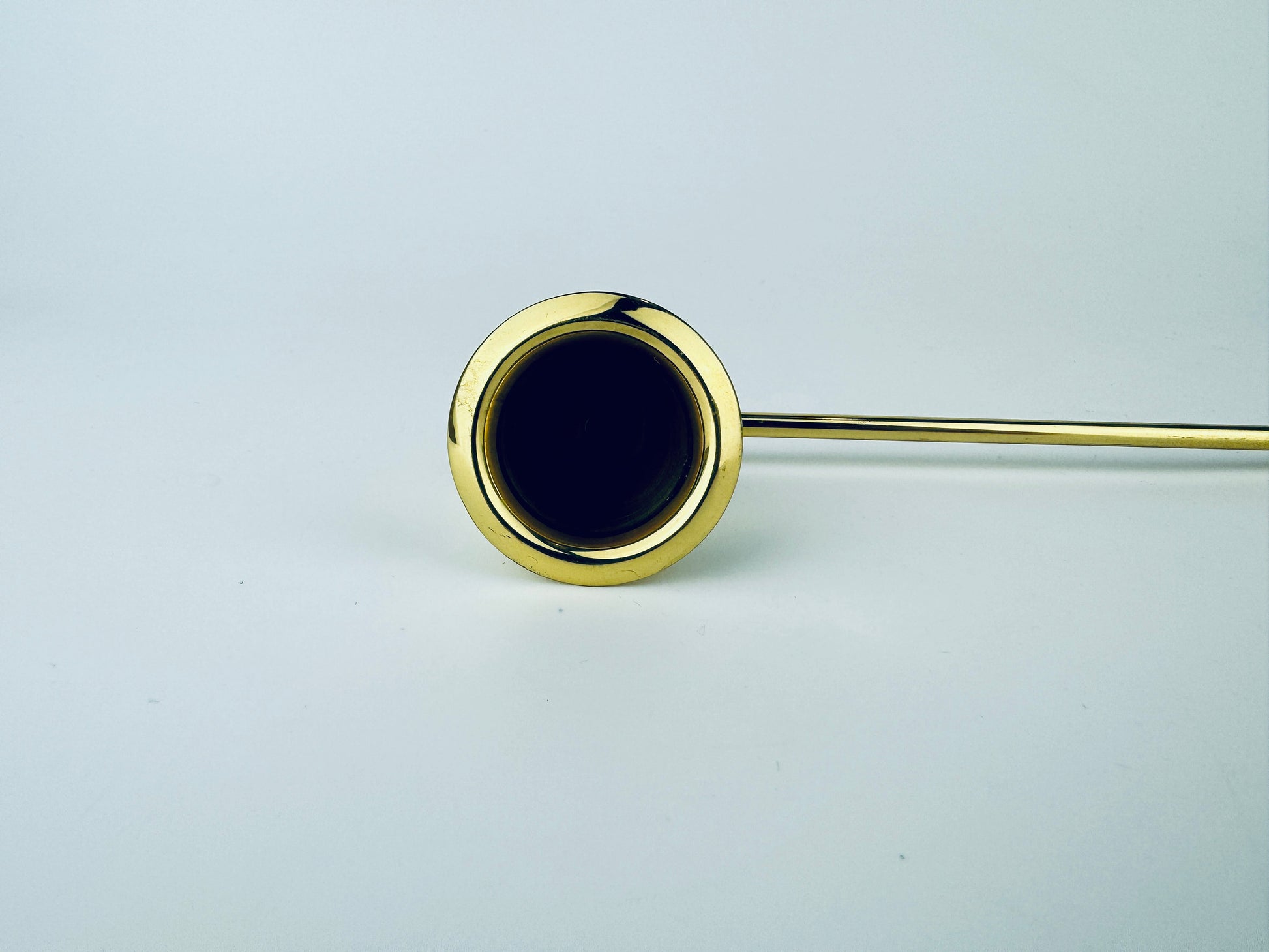 Product image for 'vintage brass candle snuffer douter attractive aged metal patina' (view 049ce9)