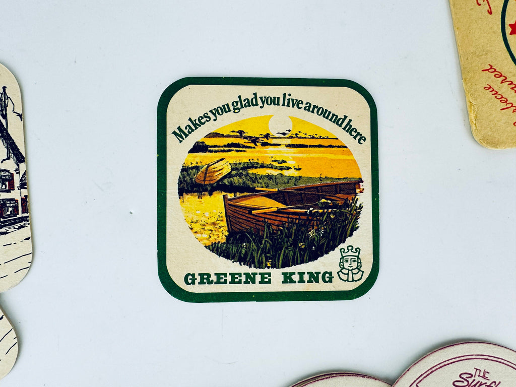 Product image for 'vintage english pubs potato chips coasters beer cocktail mat sold separately' (view 54e69a)