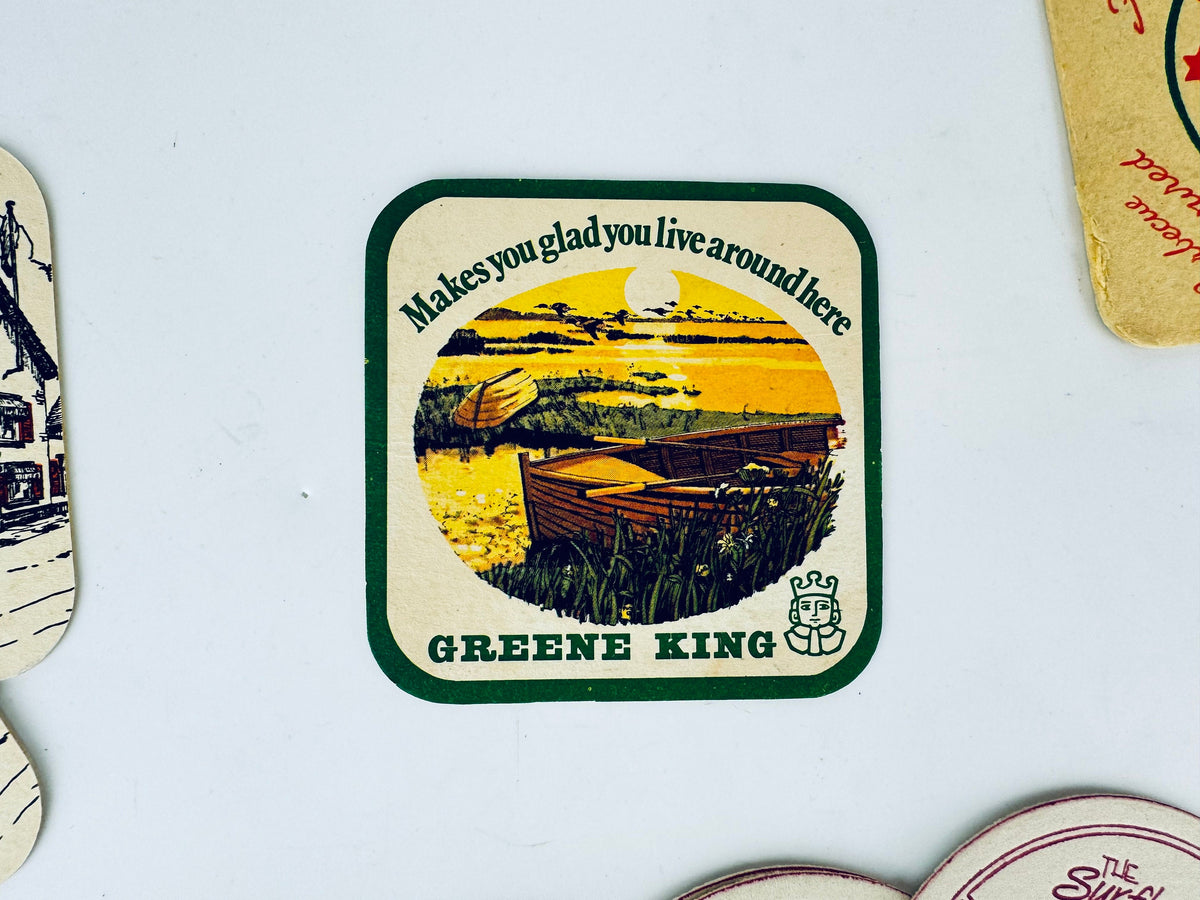 Product image for 'vintage english pubs potato chips coasters beer cocktail mat sold separately' (view 54e69a)