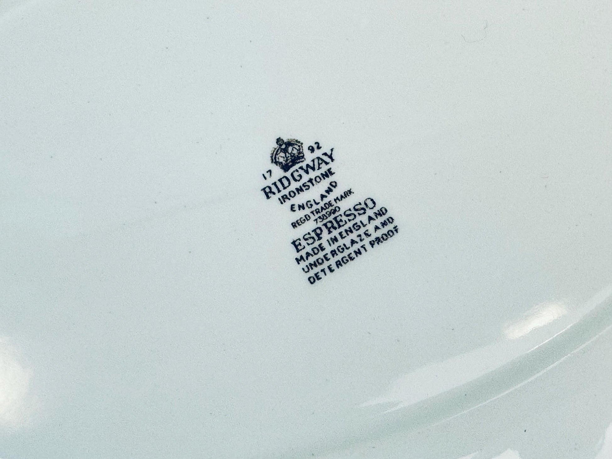 Product image for 'vintage espresso ridgway ironstone oval serving tray plater made in england' (view 4b45c8)
