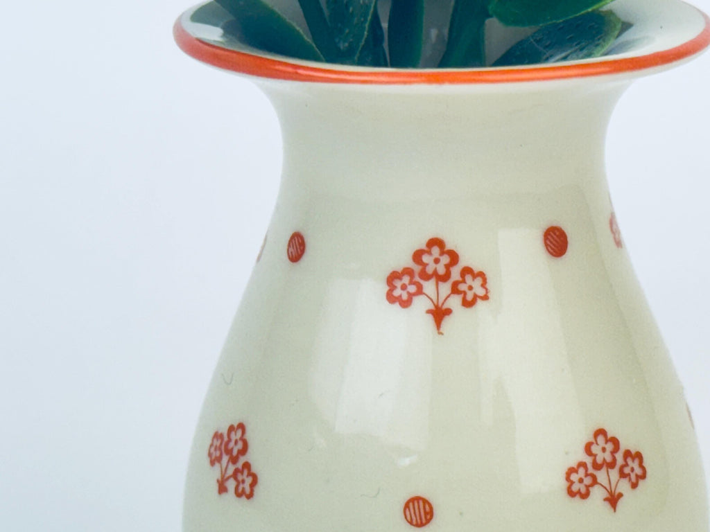 Product image for 'vintage bavaria mini beige red floral ceramic bud vase made in germany us zone jaeger co' (view 92afd1)