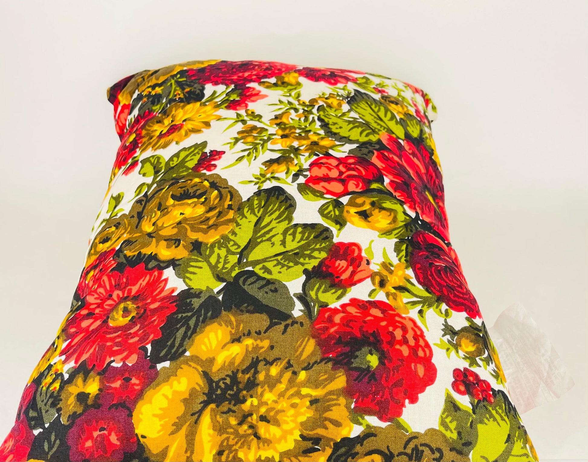 Product image for 'vintage rectangular down filled floral pillow lazee lounge new old stock nos' (view 65a050)