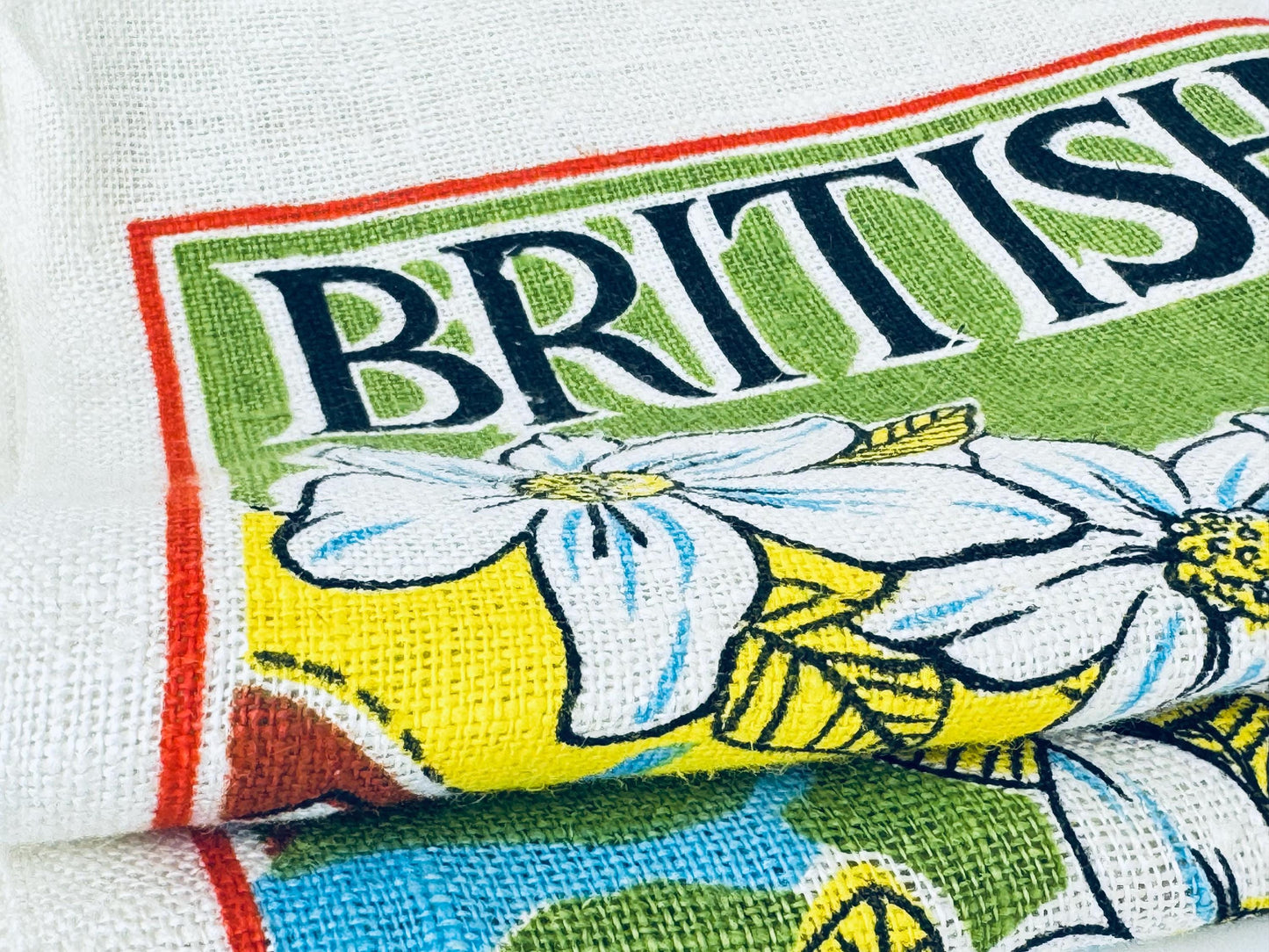 Product image for 'vintage 1960s british columbia linen tea towel hand printed canadian souvenir' (view 924777)