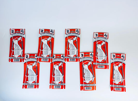Product image for 'vintage jes plate hanger made in england multiple sizes available sold separately new old stock nos' (view cda1c9)