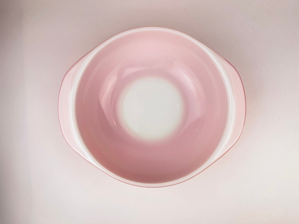 Product image for 'vintage red milk glass pyrex casserole dish 024 2 qt made in usa' (view 618206)