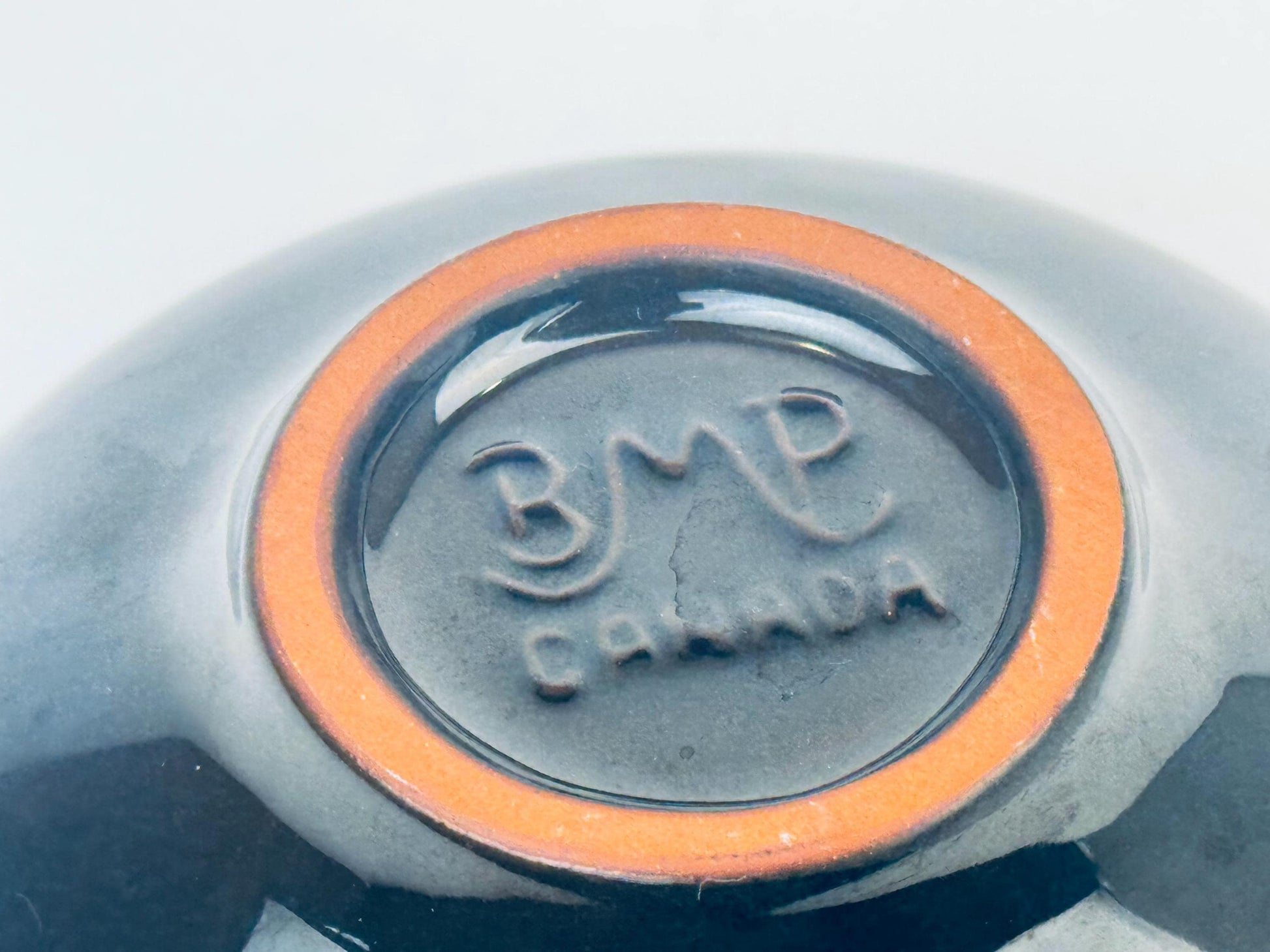 Product image for 'vintage green drip glaze ceramic trinket dish bowl blue mountain pottery bmp made in canada' (view 3956ff)