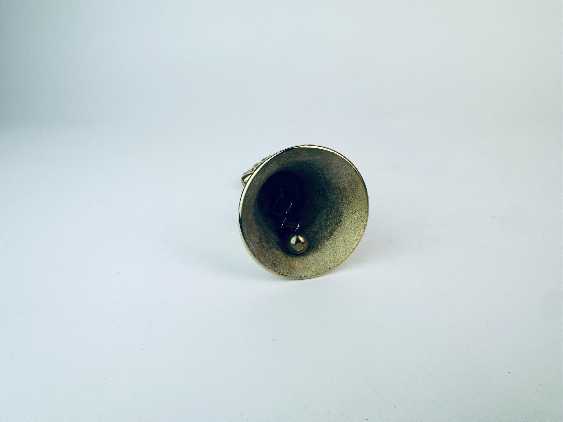 Product image for 'vintage solid brass baseball bell sculpture mid century sports art' (view 10a876)