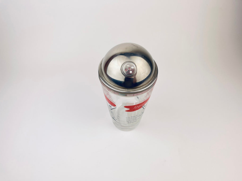Product image for 'vintage libbey glass chrome metal cocktail shaker vintage cocktail recipes' (view 60c5f6)