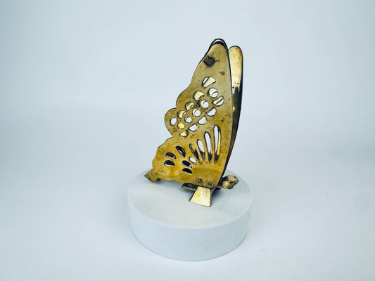 Product image for 'vintage solid brass butterfly figurine' (view 6207d8)