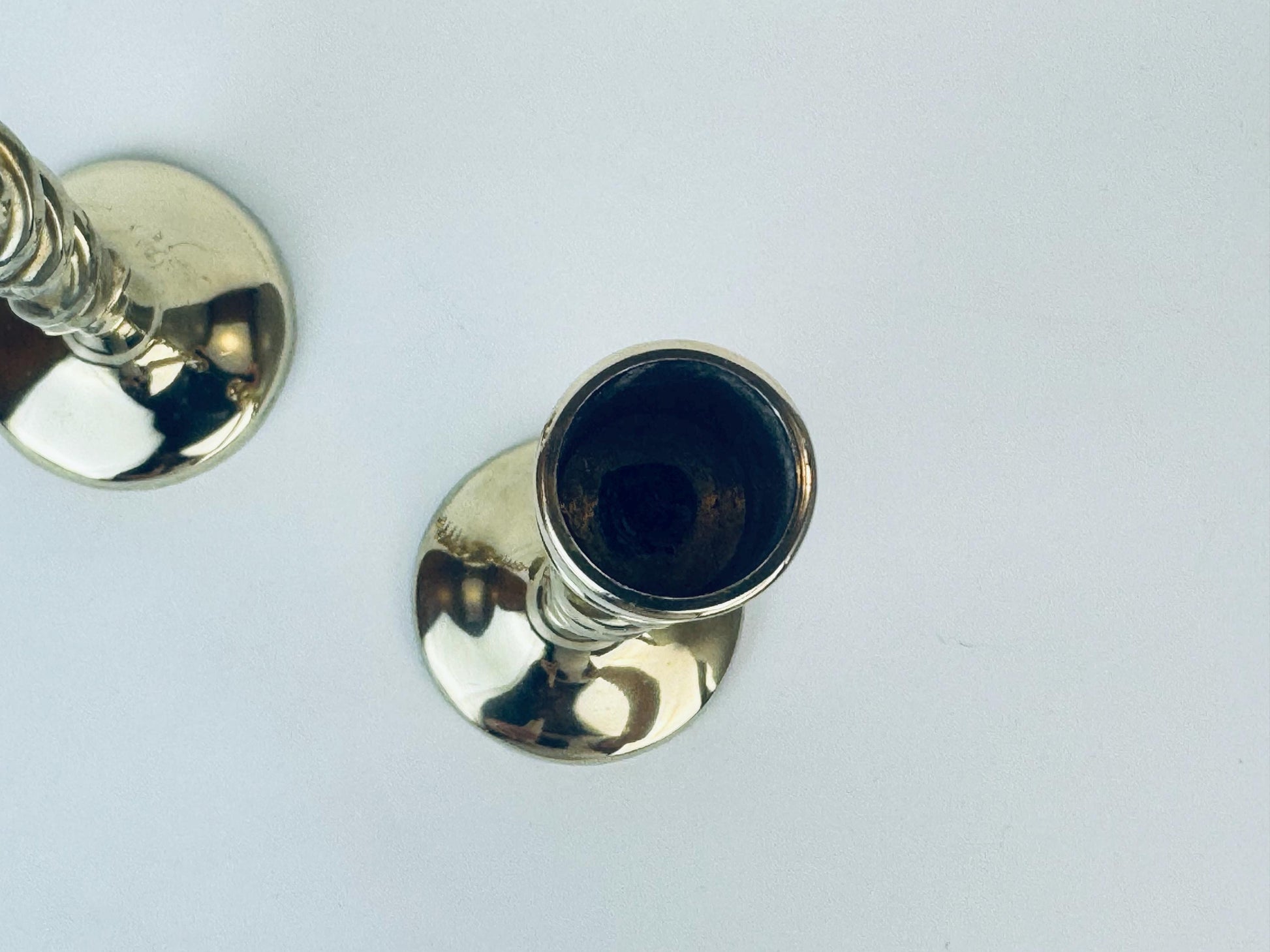 Product image for 'vintage peerage england brass barley twist candlesticks mid century elegance set of 2' (view 45ef44)