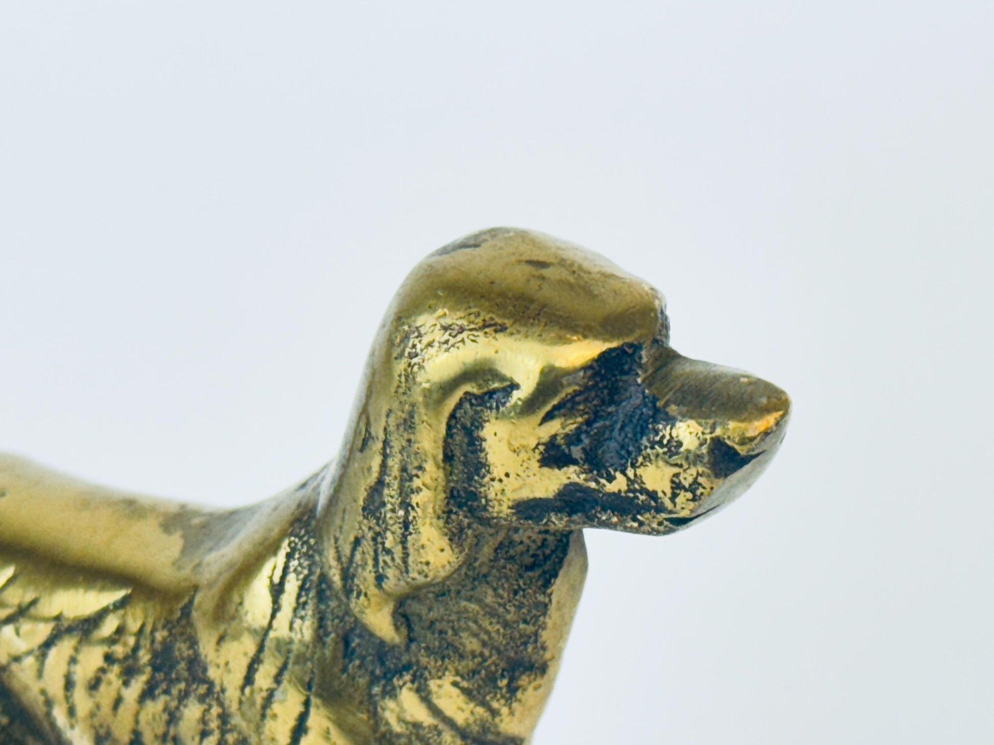 Product image for 'vintage solid brass irish setter dog figurine sculpture' (view a821b8)