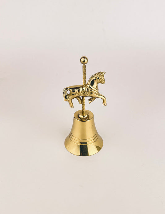 Product image for 'vintage horse carousel brass bell' (view 8aa16a)