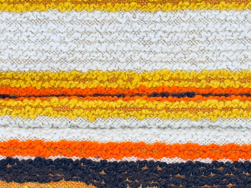 Product image for 'vintage 1970s acrylic rug 50 x72 sculpted loop pile with fringe retro geometric floor rug' (view 157ab6)