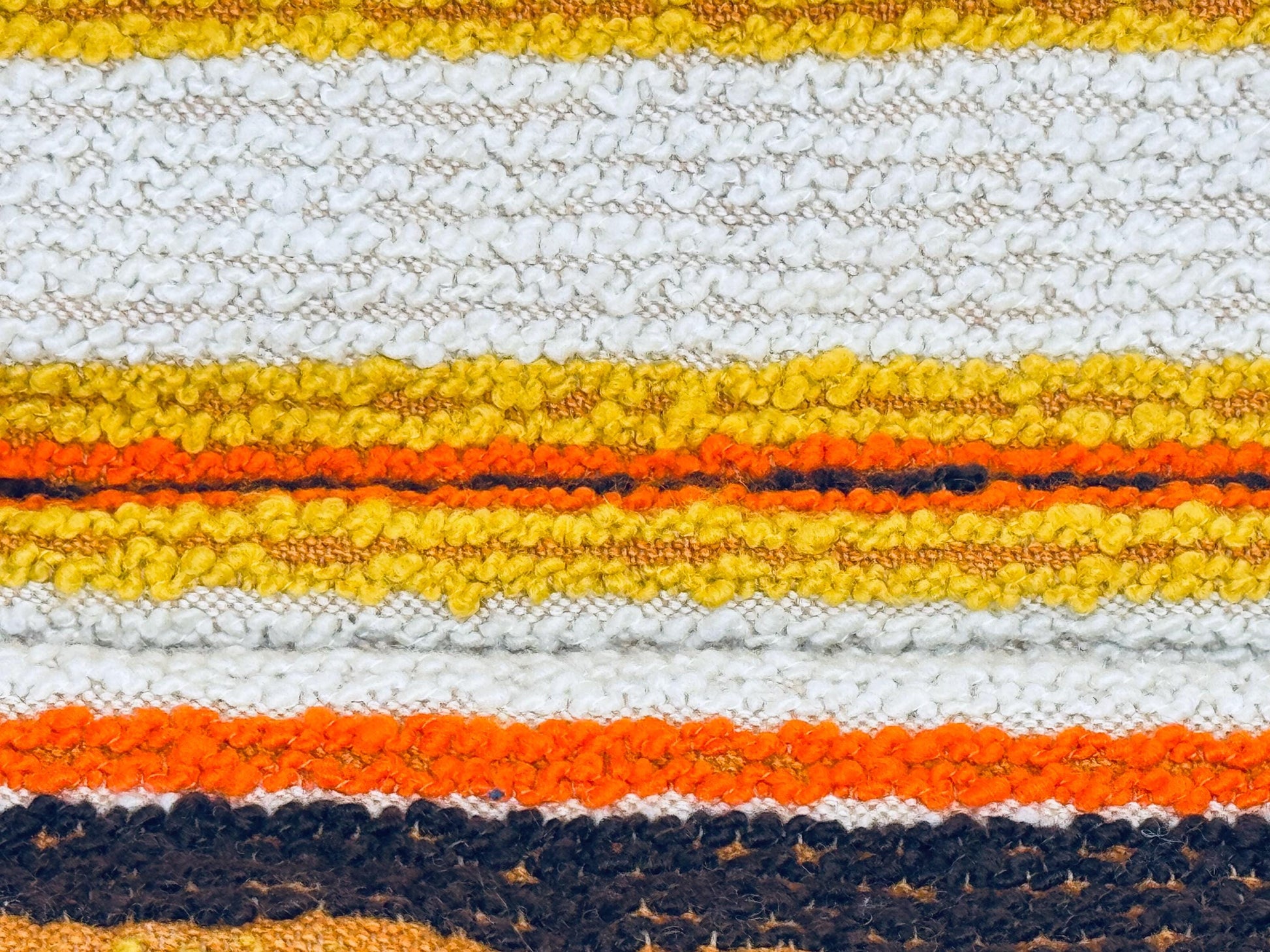 Product image for 'vintage 1970s acrylic rug 50 x72 sculpted loop pile with fringe retro geometric floor rug' (view 157ab6)