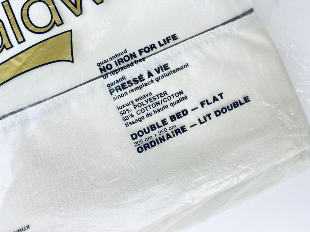 Product image for 'vintage full double flat sheet new old stock nos made in canada sold separately' (view 39ec2e)