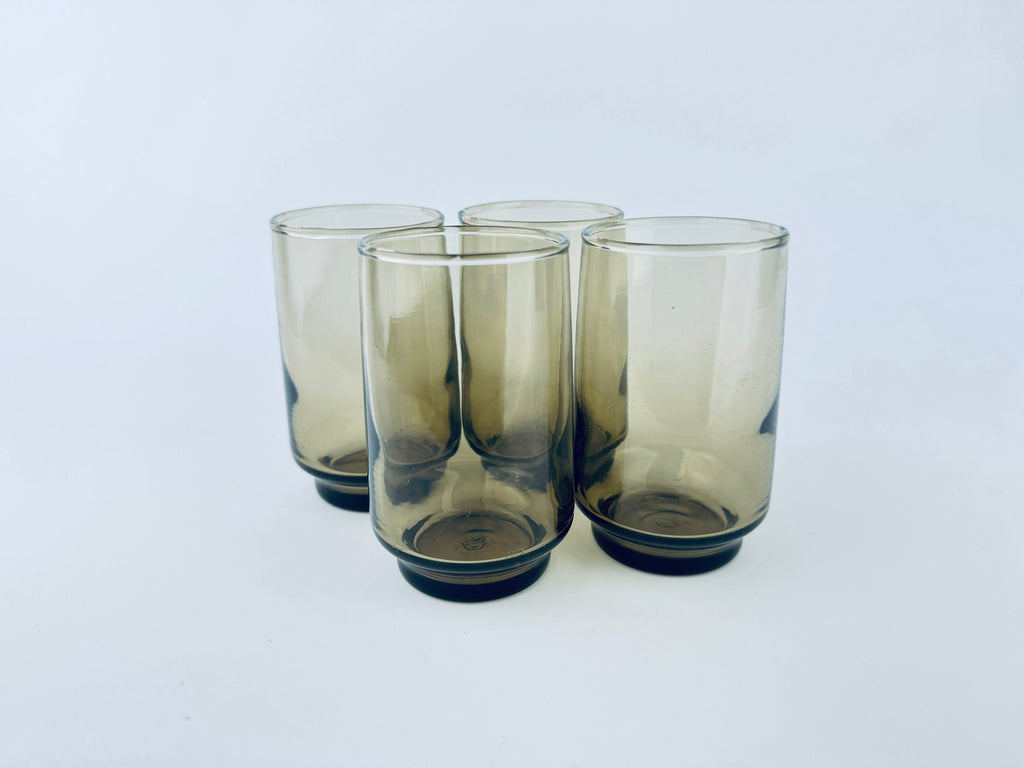 Product image for 'vintage libbey dominion tawny smokey brown glassware mid century modern mcm barware sets sold separately' (view 7a5be5)