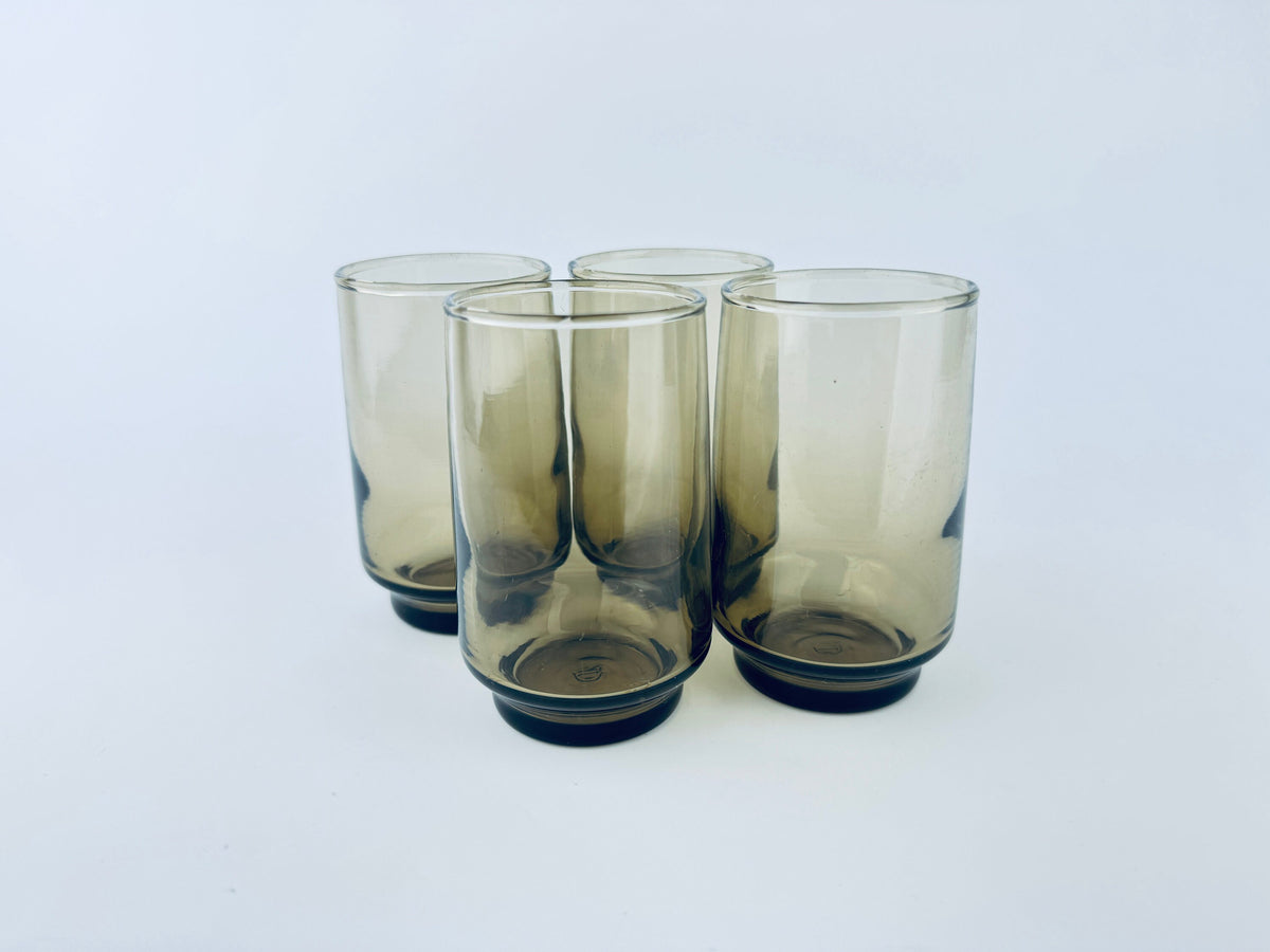 Product image for 'vintage libbey dominion tawny smokey brown glassware mid century modern mcm barware sets sold separately' (view 7a5be5)