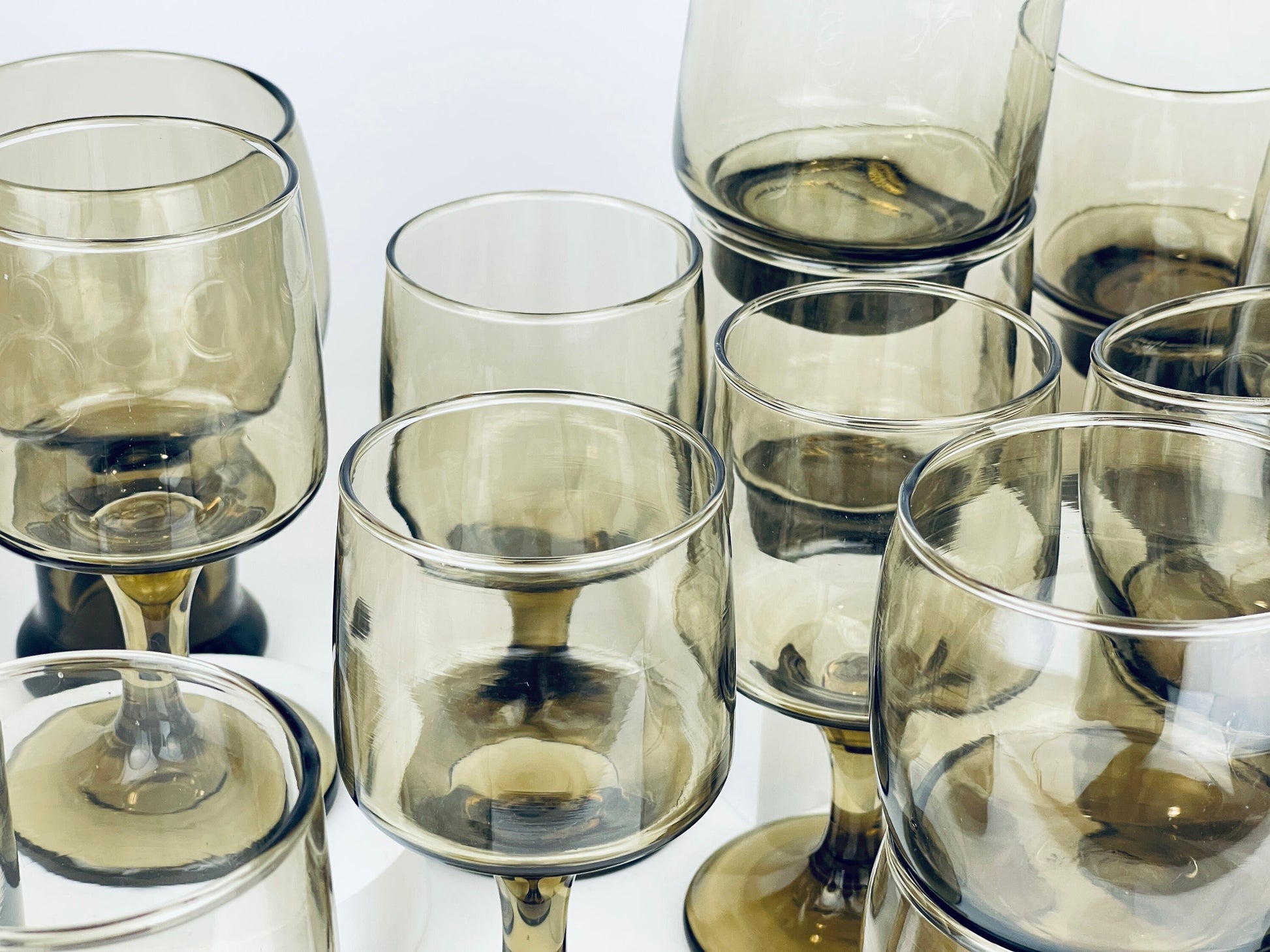 Product image for 'vintage libbey dominion tawny smokey brown glassware mid century modern mcm barware sets sold separately' (view 7efd8a)