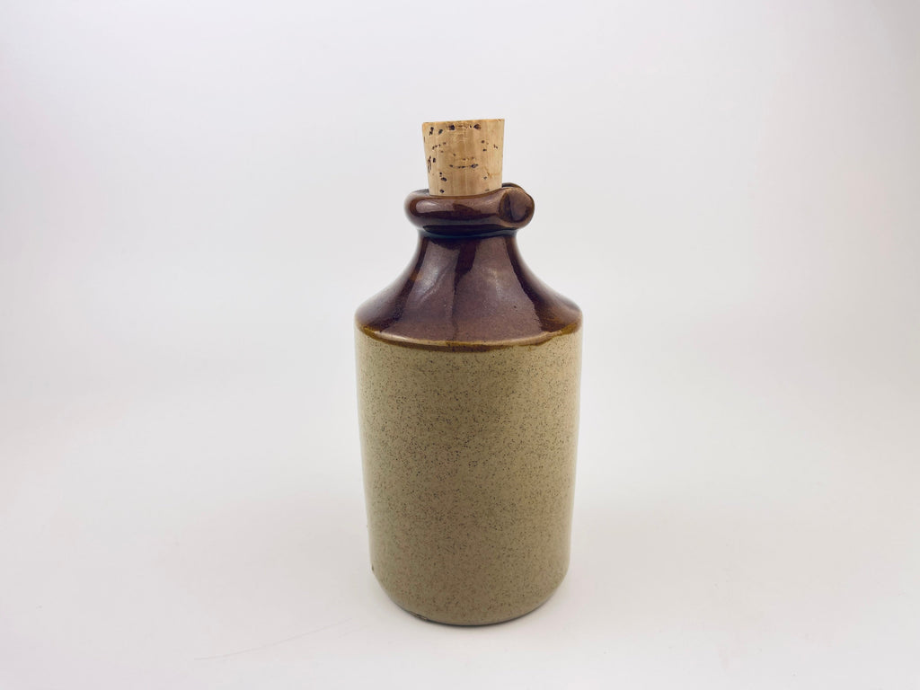 Product image for 'vintage vinegar stoneware dispenser pearsons of chesterfield 1810 made in england eatons canada' (view eac358)
