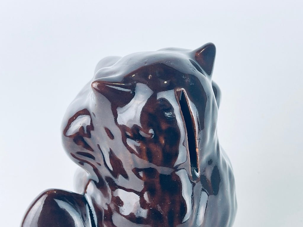 Product image for 'vintage red clay mcmaster craft beaver piggy bank made in canada' (view d9d575)