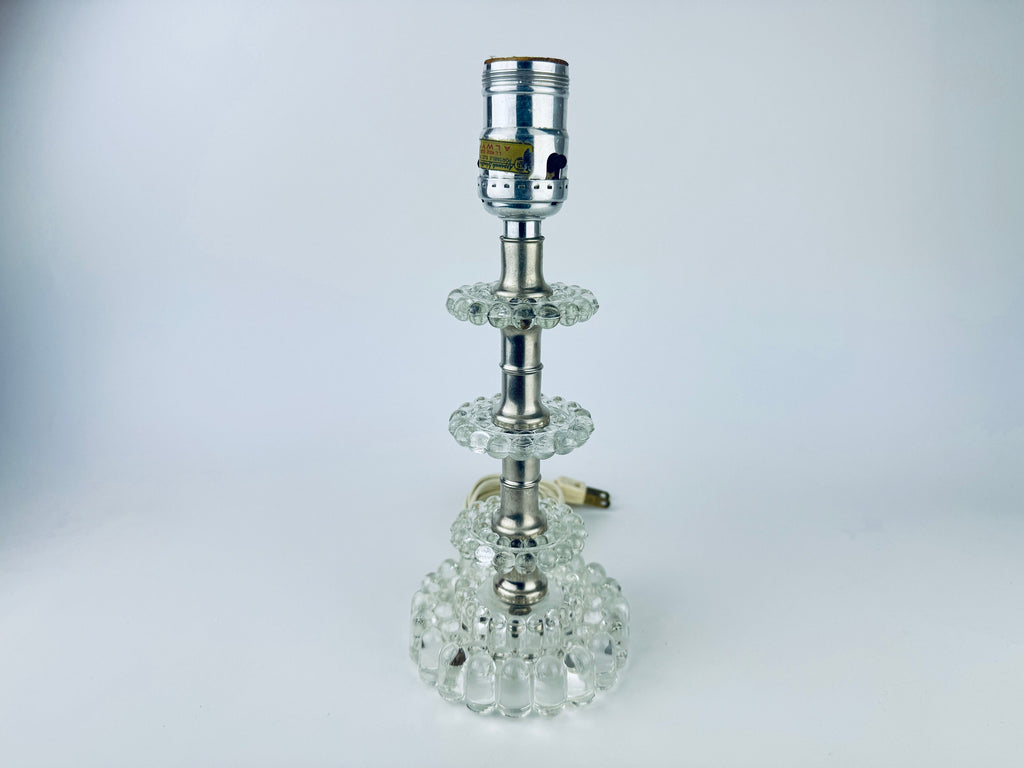Product image for 'antique clear glass boopie hobnail design table lamp light' (view 4337ed)