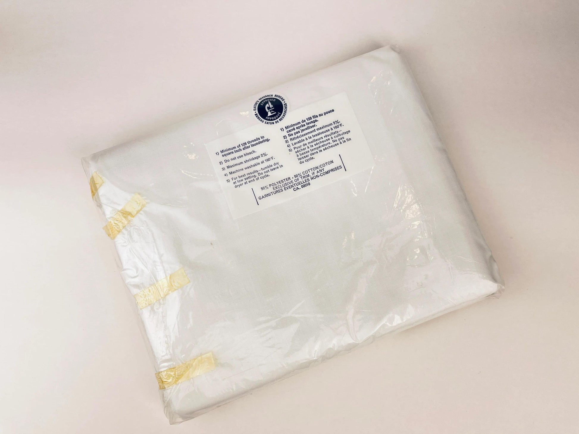 Product image for 'vintage full double flat sheet new old stock nos made in canada sold separately' (view b9e228)