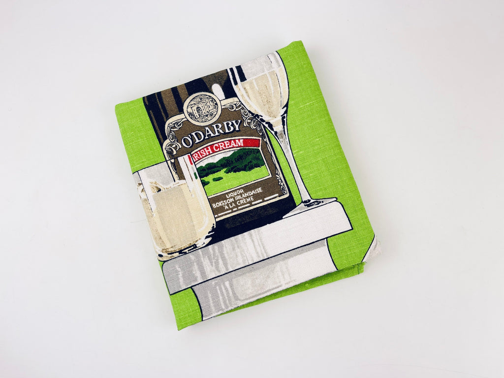 Product image for 'vintage odarby the cream of irish creams linen tea towel statement towel made in ireland en francais' (view 28de75)