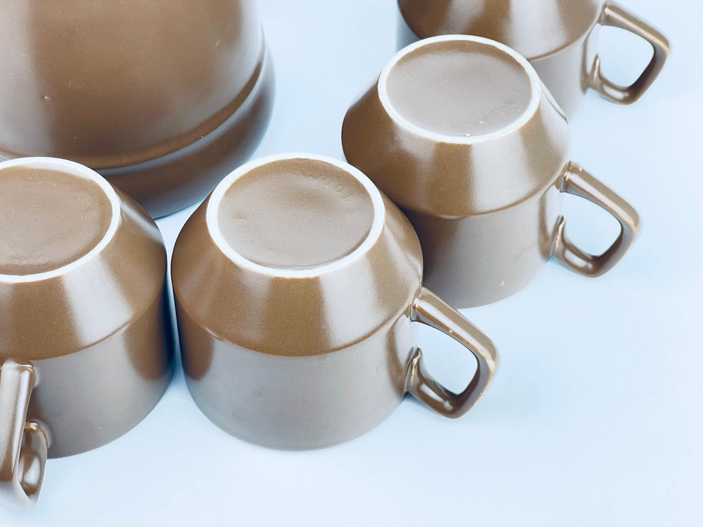 Product image for 'vintage ceramic tea kettle mug set made in england by woods' (view ca53df)