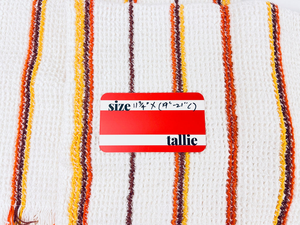 Product image for 'vintage rectangular striped waffle hand towels set of two 2 100 cotton' (view c31d6a)