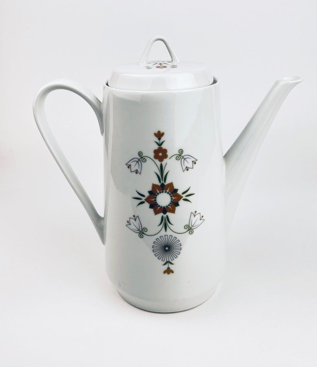 Product image for 'vintage floral pattern tea kettle pot hutschenreuther arzberg bavaria made in germany' (view e9883a)