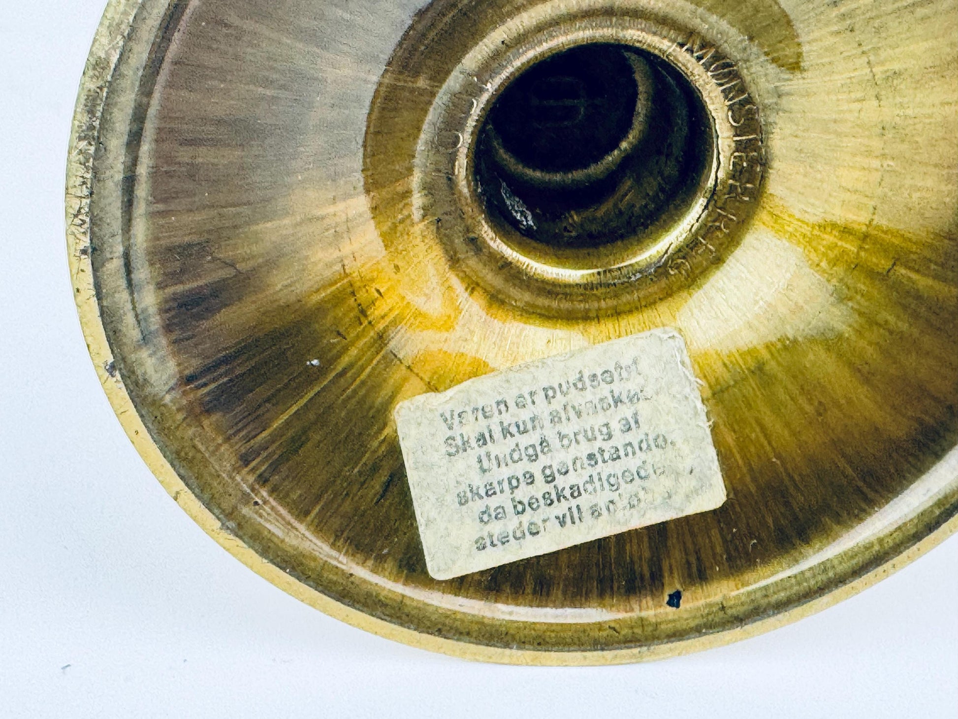 Product image for 'vintage hejl mid century danish brass oil lamps atomic mushroom shaped set of two 2 made in denmark' (view c23170)