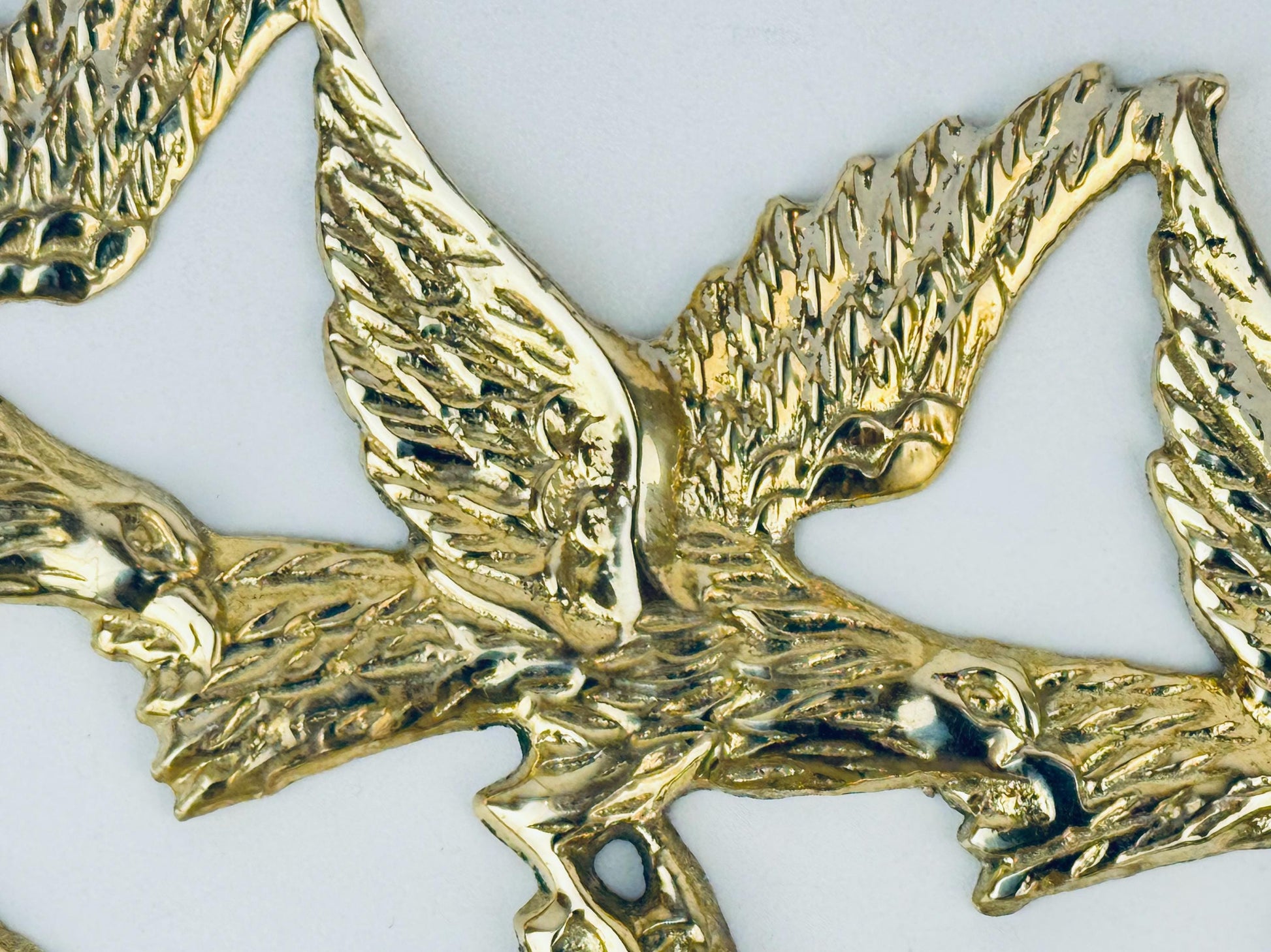 Product image for 'vintage brass wall key rack swooping eagles over water foyer accent' (view 382dd1)