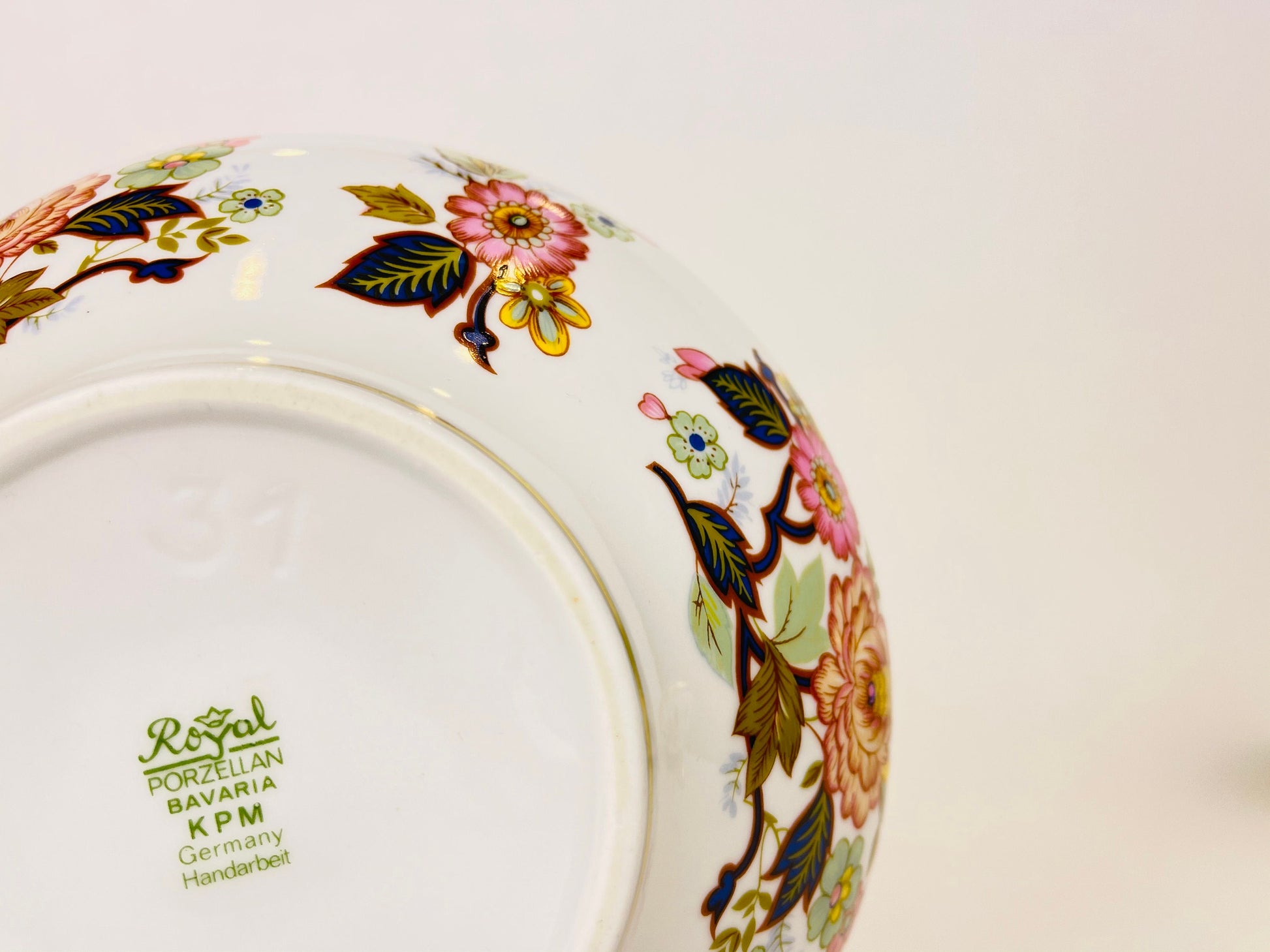 Product image for 'vintage floral porcelain candy trinket dish royal prozellan bavaria kpm germany handarbeit 1950' (view 5a814e)