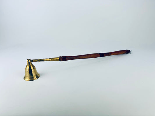 Product image for 'vintage long wood brass candle snuffer doubter candle accessory gift' (view 6e2e04)