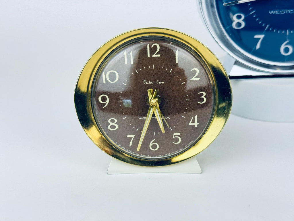 Product image for 'vintage westclox wind up baby ben big ben tabletop alarm clocks mid century wind up desk clocks clocks sold separately' (view 1f81c7)