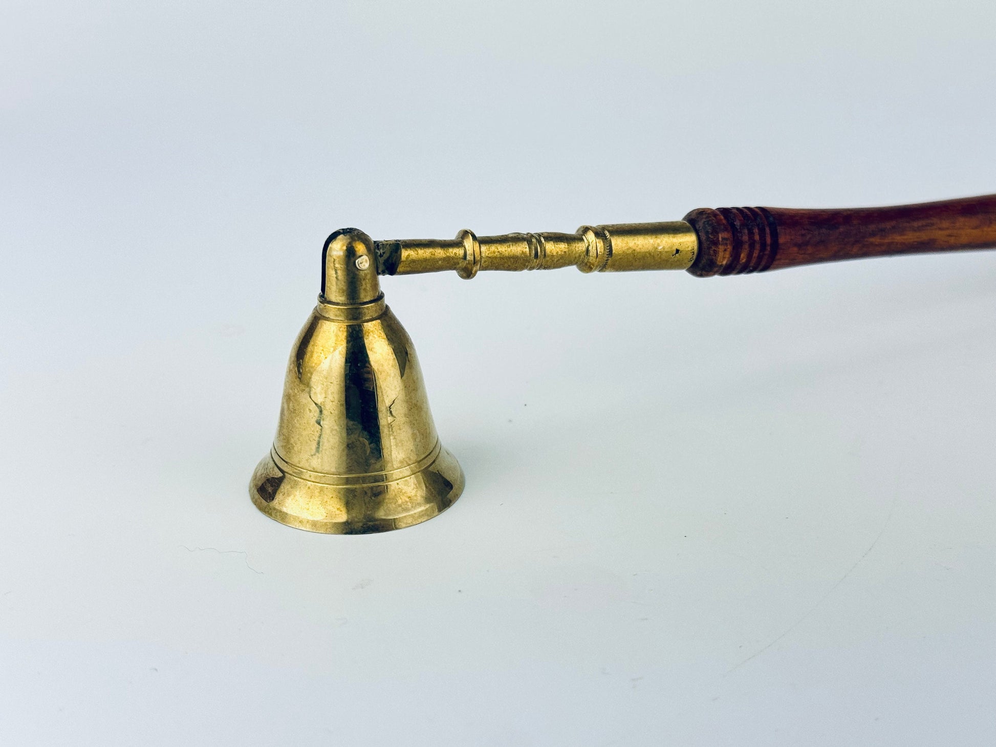 Product image for 'vintage long wood brass candle snuffer doubter candle accessory gift' (view 1db199)