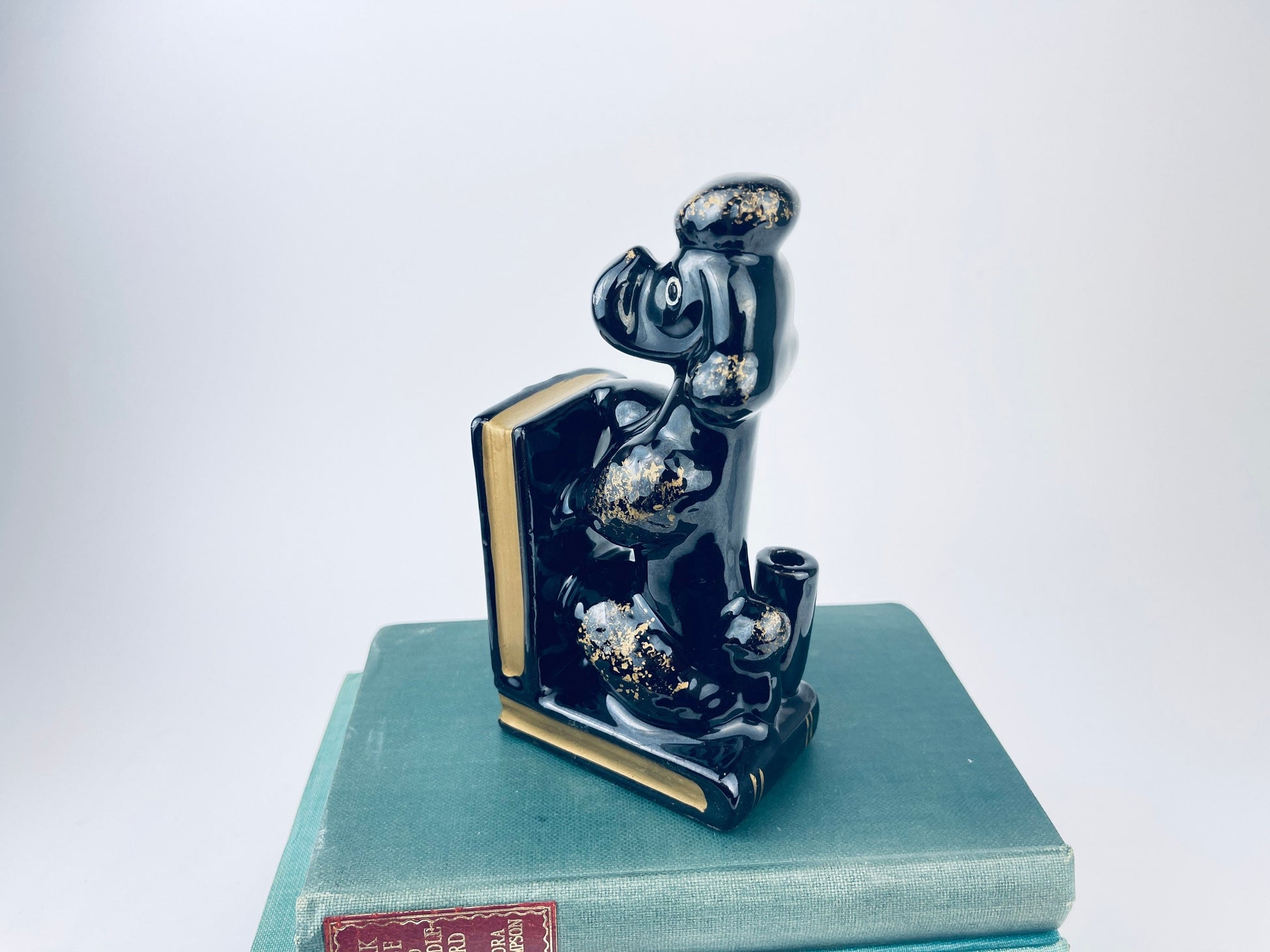 Product image for 'vintage kitsch poodle bookend pen pencil holder made in japan' (view 05af79)