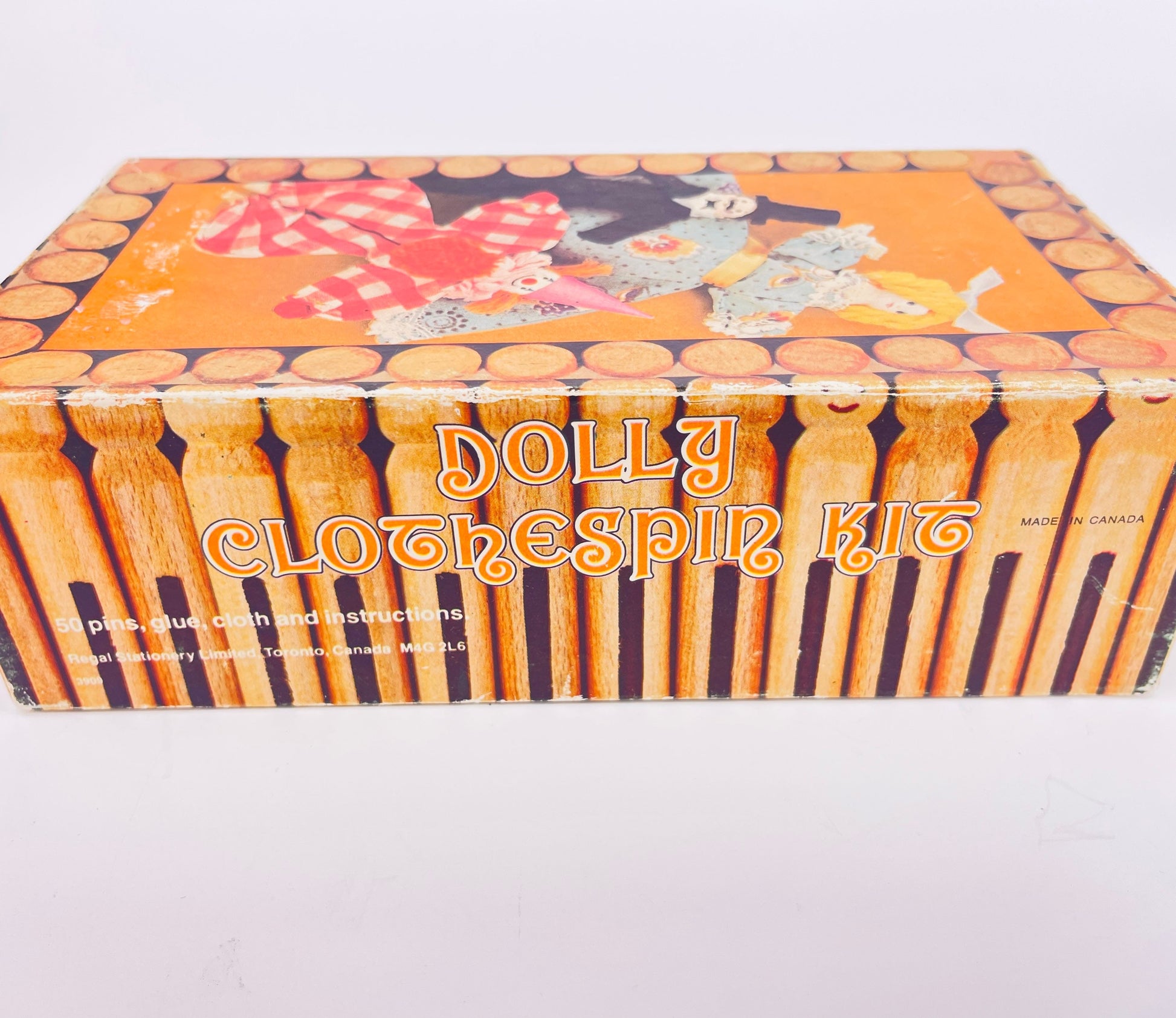 Product image for 'vintage dolly clothespin kit kids craft kit made in canada' (view 4d6079)