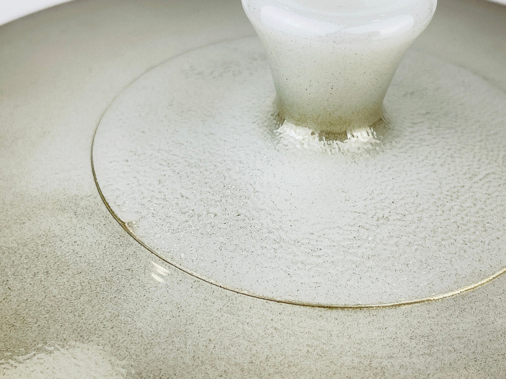 Product image for 'vintage mesa moss federal glass serving bowl ombre turquoise brown heat proof usa' (view 8c1c7c)