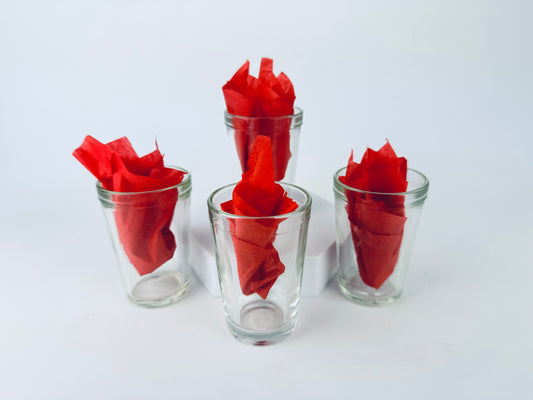 Product image for 'vintage clear juice glasses set of four 4' (view e9bdb0)