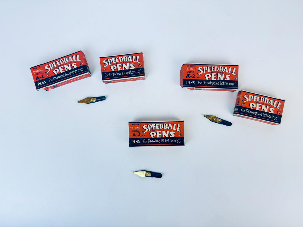 Product image for 'vintage speedball pens nib box made in usa for drawing and lettering new old stock boxes sold separately' (view 5e6983)