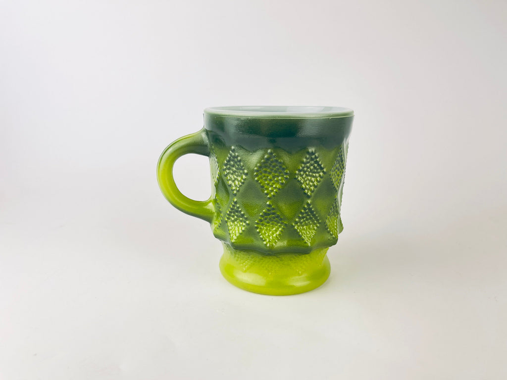 Product image for 'vintage anchor hocking fire king ombre kimberly glass mug made in usa green blue sold separately' (view 6791a9)
