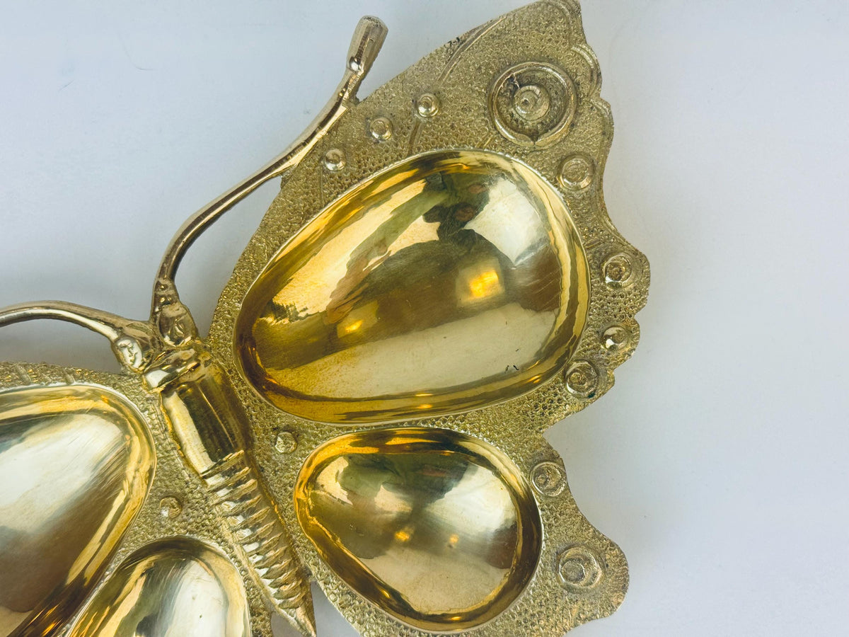 Product image for 'vintage brass butterfly dish handcrafted bohemian elegance' (view e8228b)